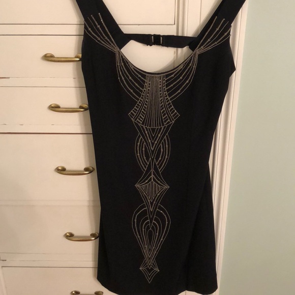 Nicole Miller Beaded Cocktail Dress - Picture 2 of 7